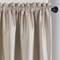 Threadmade Home Colette Faux Silk Blackout Window Curtain, Taupe - 52"W x 84"L